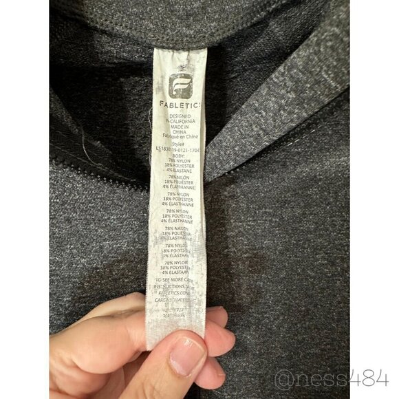 Fabletics Gray Athletic Pullover Large - Picture 6 of 7